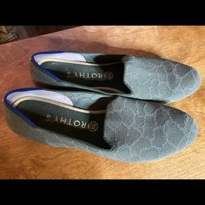 Rothys Green Safari Round Toe Loafers